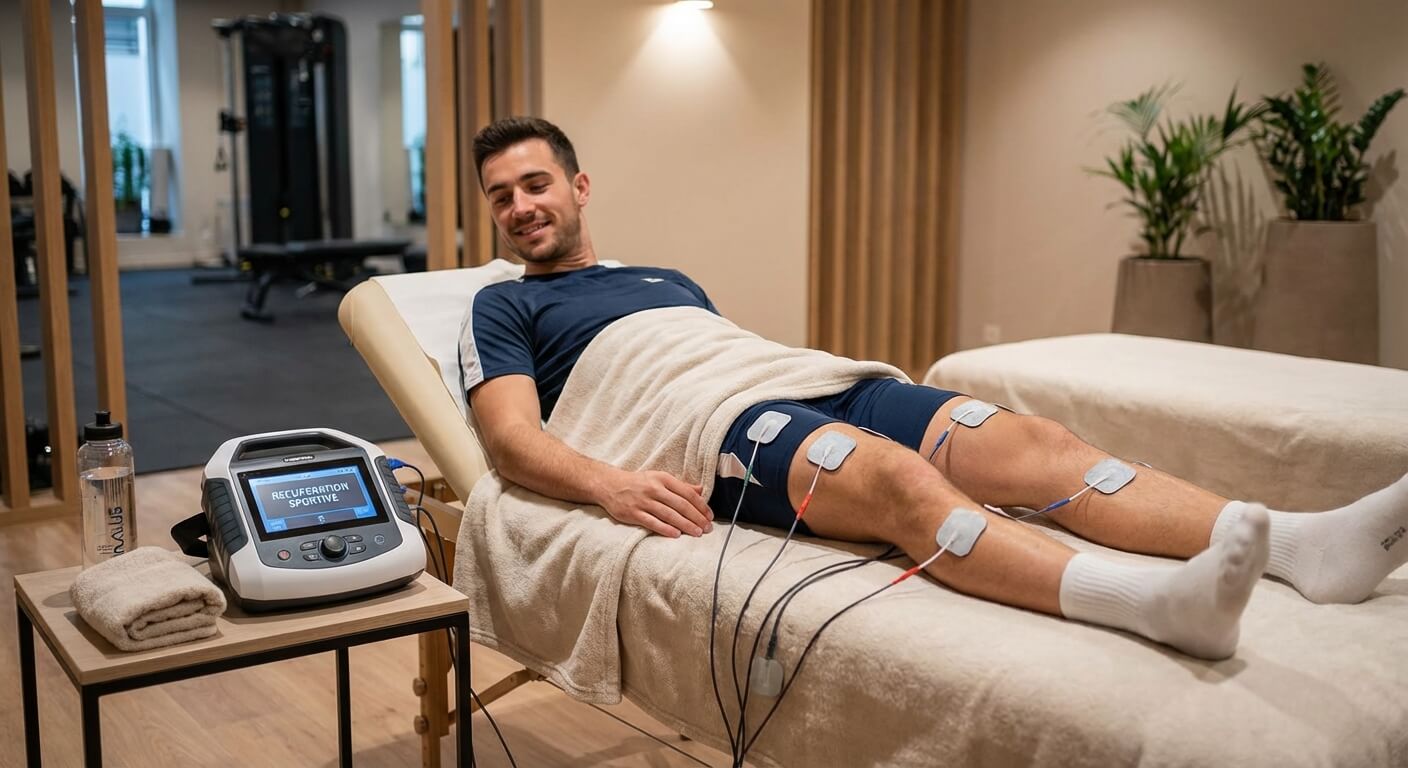 Séance d'electrostimulation