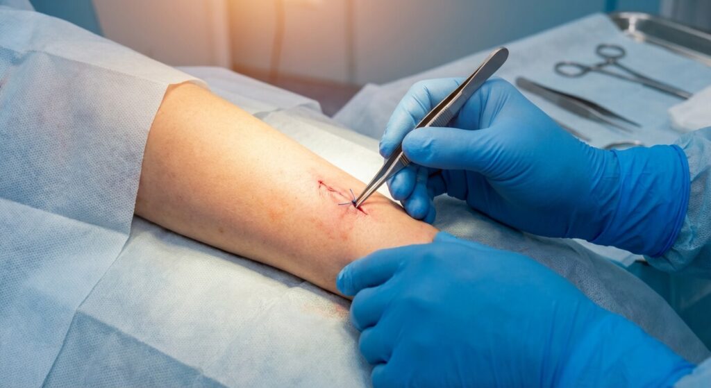 Fil non résorbable resté sous la peau : Risques et traitements 3