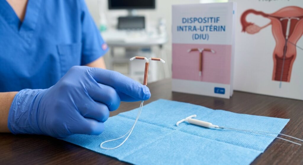 Stérilet impossible à retirer : causes, pannes et solutions 3 Présentation d'un dispositif intra-utérin (DIU) au cuivre ou au lévonorgestrel.