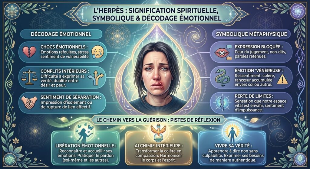 Herpès et signification spirituelle : symbolique, émotions et décodage 3