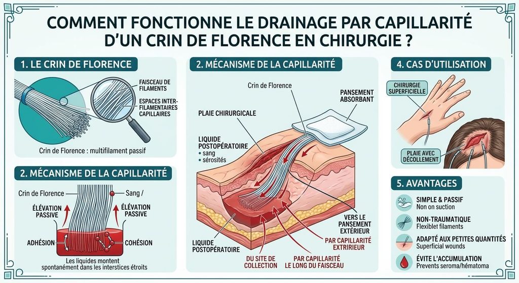 Crin de Florence : définition, origine et utilisation en chirurgie 3